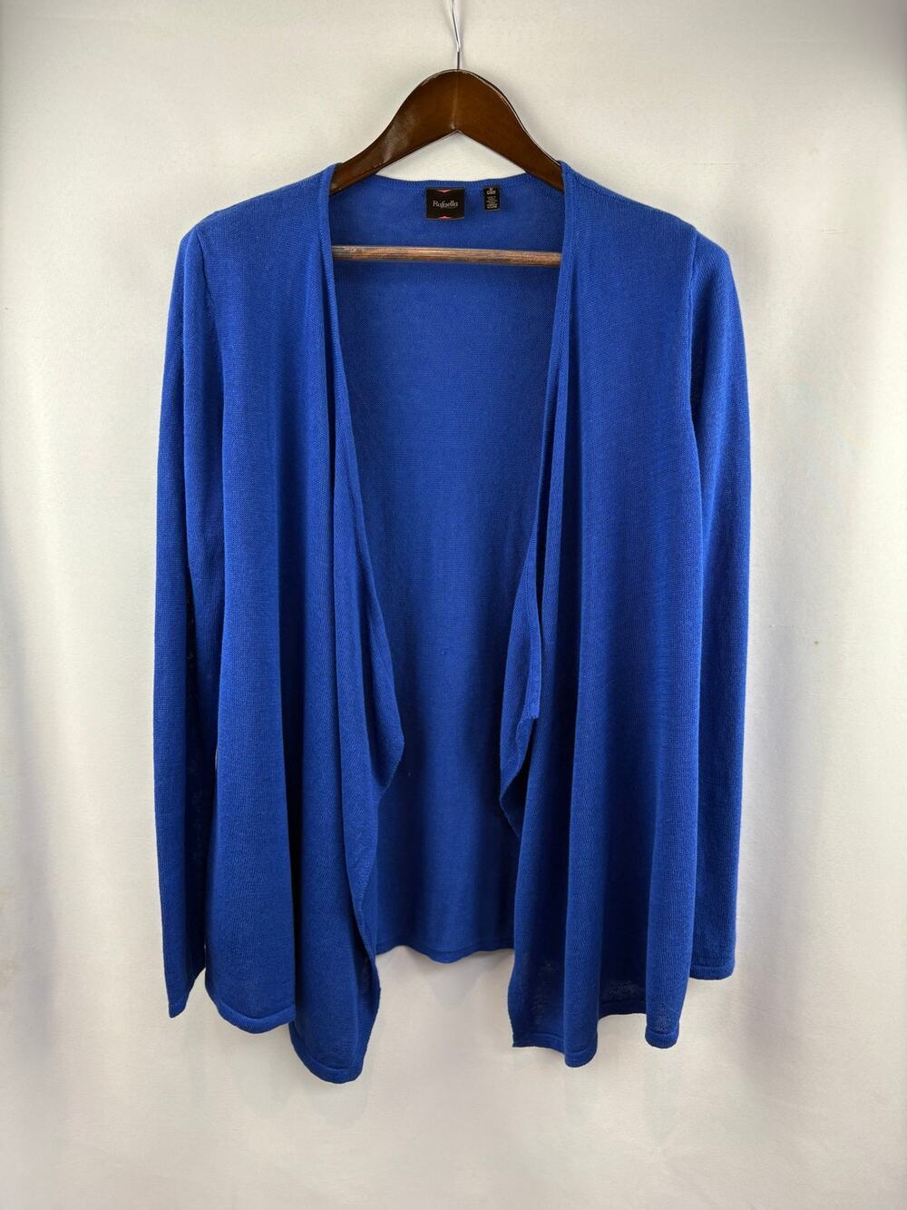 Women’s Rafaella Small Bright Blue Open Front Cardigan